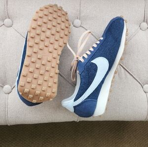 Nike Cortez Blue and White Sneakers with Gum Sole